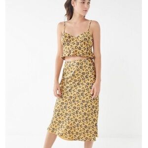 4Sienna Gold Leopard Skirt Set